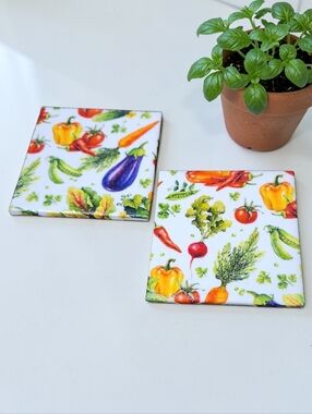 Veggie Coaster Set